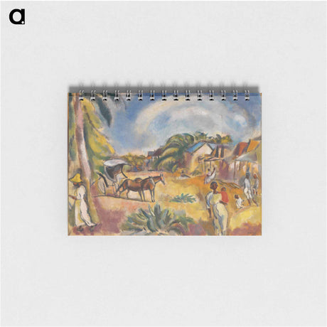 アートメモ帳-Landscape with Figures and Carriage
 - バーンズ・コレクション Memo.