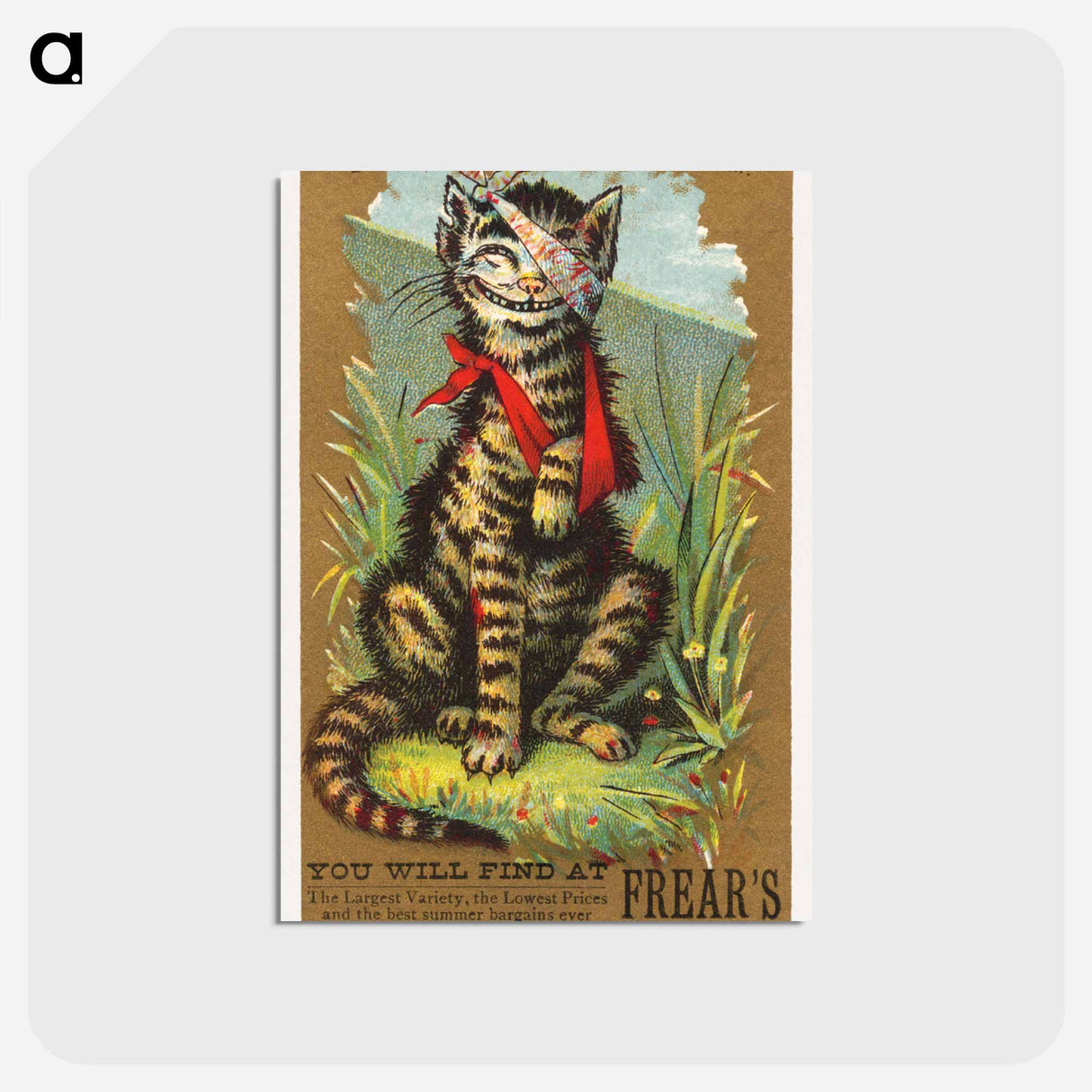 アートポストカード-Injured Cat at Frear's
 - ボストン公共図書館 Postcard.