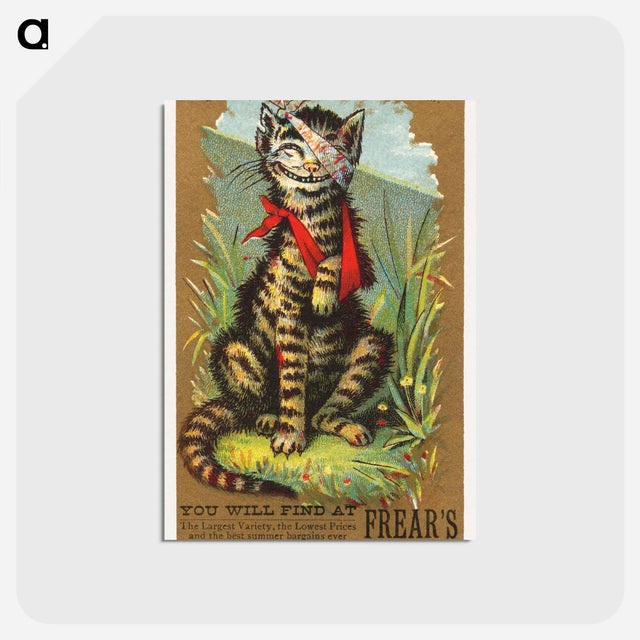 アートポストカード-Injured Cat at Frear's
 - ボストン公共図書館 Postcard.