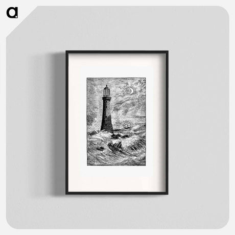 アートポスター-Eddystone Lighthouse
 - 大英図書館 Poster.
