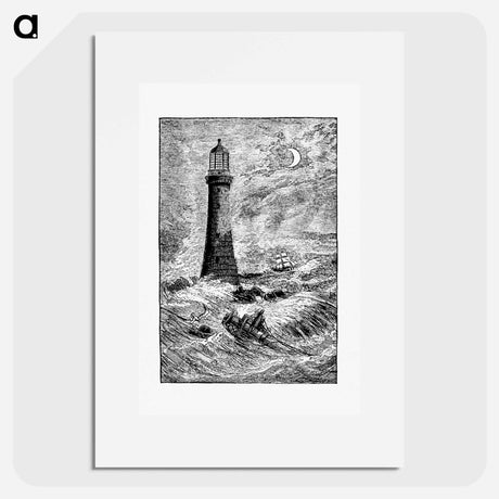 アートポスター-Eddystone Lighthouse
 - 大英図書館 Poster.