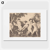 Baigneuses luttant - カミーユ ピサロ Poster.