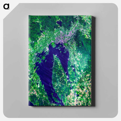 アートパネル-Oslo from Space
 - 上空からの地球 Canvas.