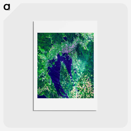 アートポストカード-Oslo from Space
 - 上空からの地球 Postcard.