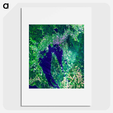 アートポスター-Oslo from Space
 - 上空からの地球 Poster.