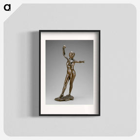 アートポスター-Dancer Ready to Dance, Right Foot Forward - エドガー ドガ Poster.