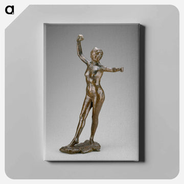 Dancer Ready to Dance, Right Foot Forward - エドガー ドガ Canvas.