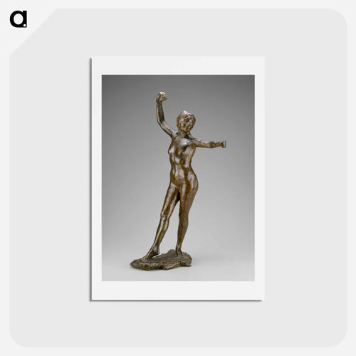 Dancer Ready to Dance, Right Foot Forward - エドガー ドガ Postcard.