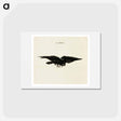 アートポストカード-Flying Raven - エドゥアール マネ Postcard.