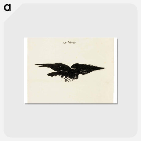 アートポストカード-Flying Raven - エドゥアール マネ Postcard.