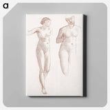 Cupid and Psyche - Female Nude - Two Studies - エドワード バーン ジョーンズ Canvas.