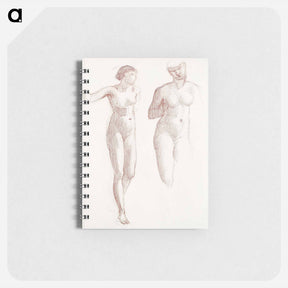 アートメモ帳-Cupid and Psyche - Female Nude - Two Studies - エドワード バーン ジョーンズ Memo.