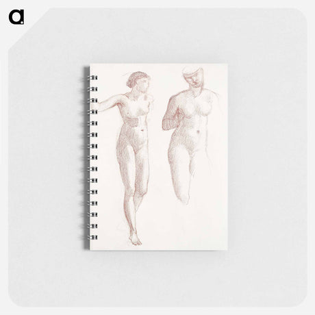 アートメモ帳-Cupid and Psyche - Female Nude - Two Studies - エドワード バーン ジョーンズ Memo.