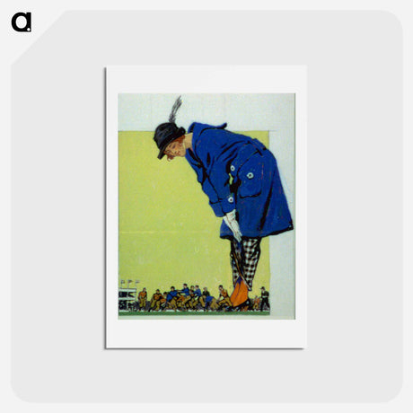 アートポストカード-The overshadowed game - エドワード ペンフィールド Postcard.