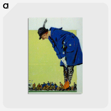 アートポストカード-The overshadowed game - エドワード ペンフィールド Postcard.