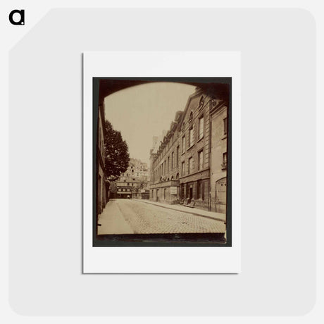 アートポストカード-Rue de l'Abbaye
 - ウジェーヌ アジェ Postcard.