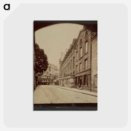 アートポストカード-Rue de l'Abbaye
 - ウジェーヌ アジェ Postcard.