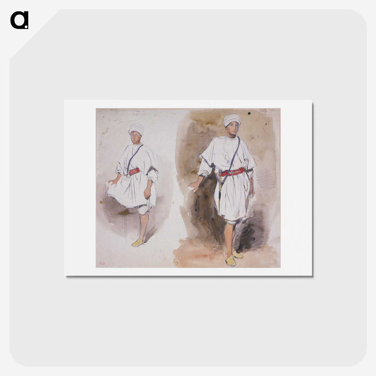 2-61_Eugene-Delacroix_hagaki