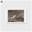 アートポストカード-A Horse Frightened by a Lion
 - ジョージ スタッブス Postcard.