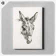 アートパネル-Head of a donkey - ジャン ベルナール Canvas.