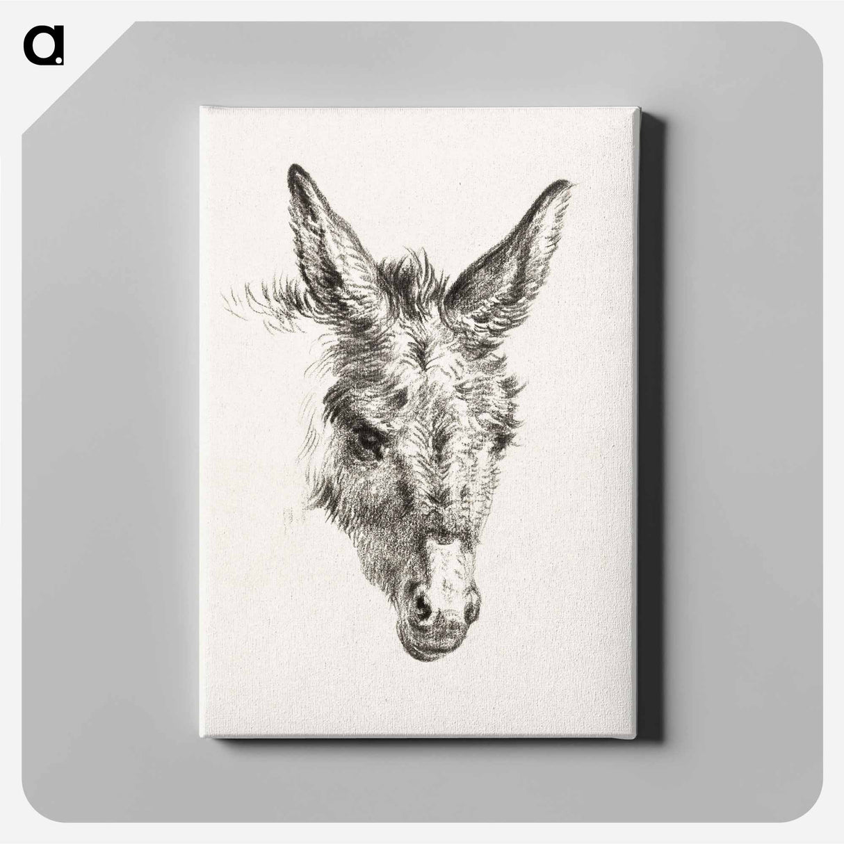 アートパネル-Head of a donkey - ジャン ベルナール Canvas.