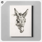 アートパネル-Head of a donkey - ジャン ベルナール Canvas.