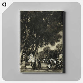 アートパネル-The Garden of the Island, Aranjuez
 - ジョセフ ペネル Canvas.