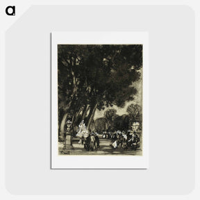 アートポストカード-The Garden of the Island, Aranjuez
 - ジョセフ ペネル Postcard.