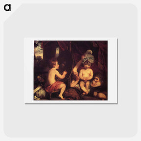 アートポストカード-The Infant Academy - ジョシュア レノルズ Postcard.