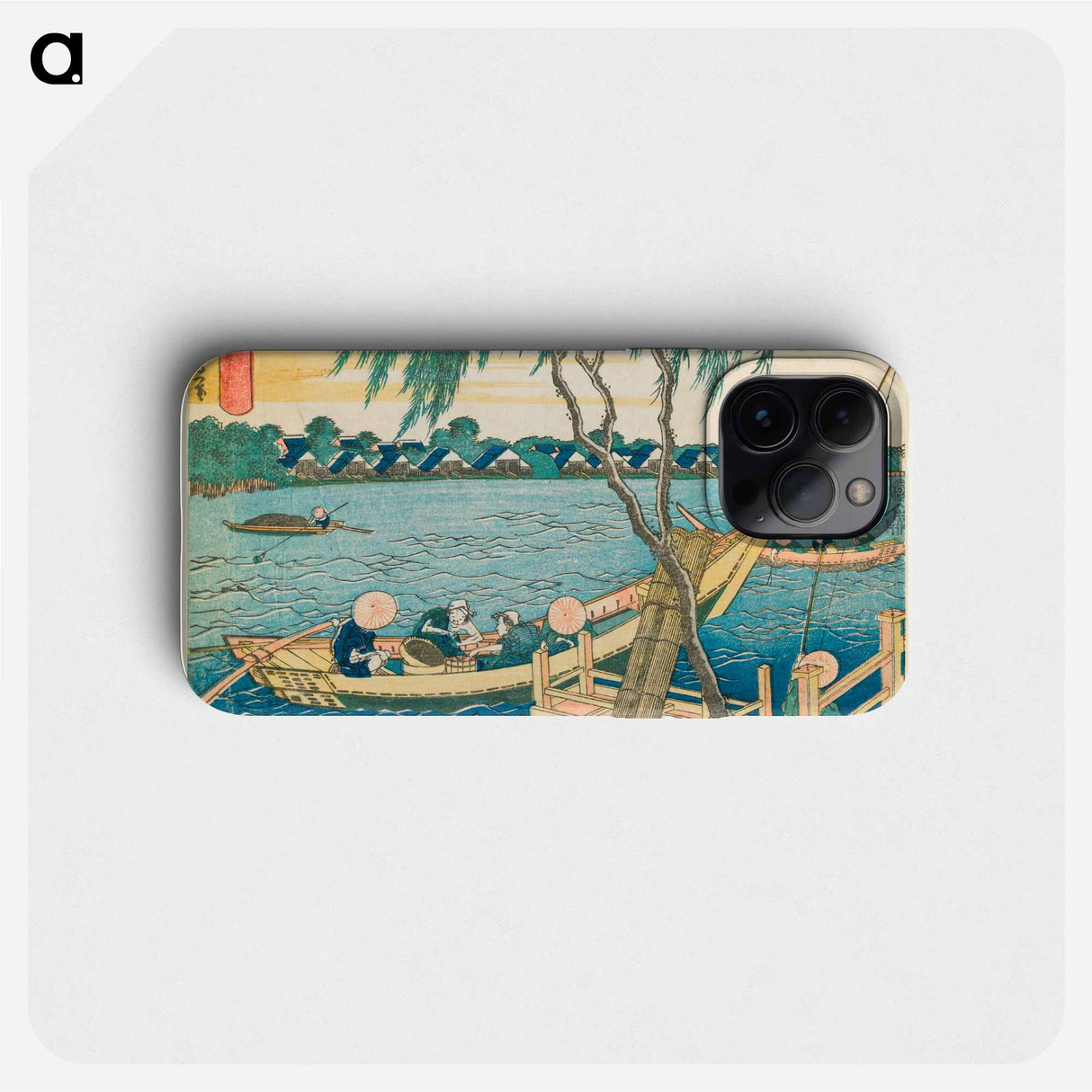 Line-fishing in the Miyato River - 葛飾 北斎 Phone Case.