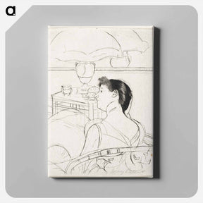 アートパネル-The Lamp - メアリー カサット Canvas.