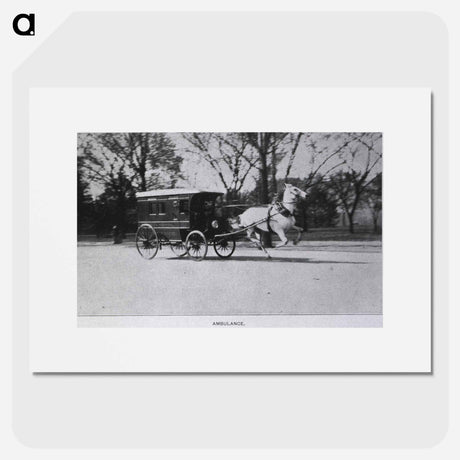 アートポスター-Central Dispensary and Emergency Hospital, Washington, D.C: Horse Drawn Ambulance
 - 国立医学図書館 Poster.