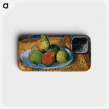 Plate of Fruit on a Chair - ポール セザンヌ Phone Case.