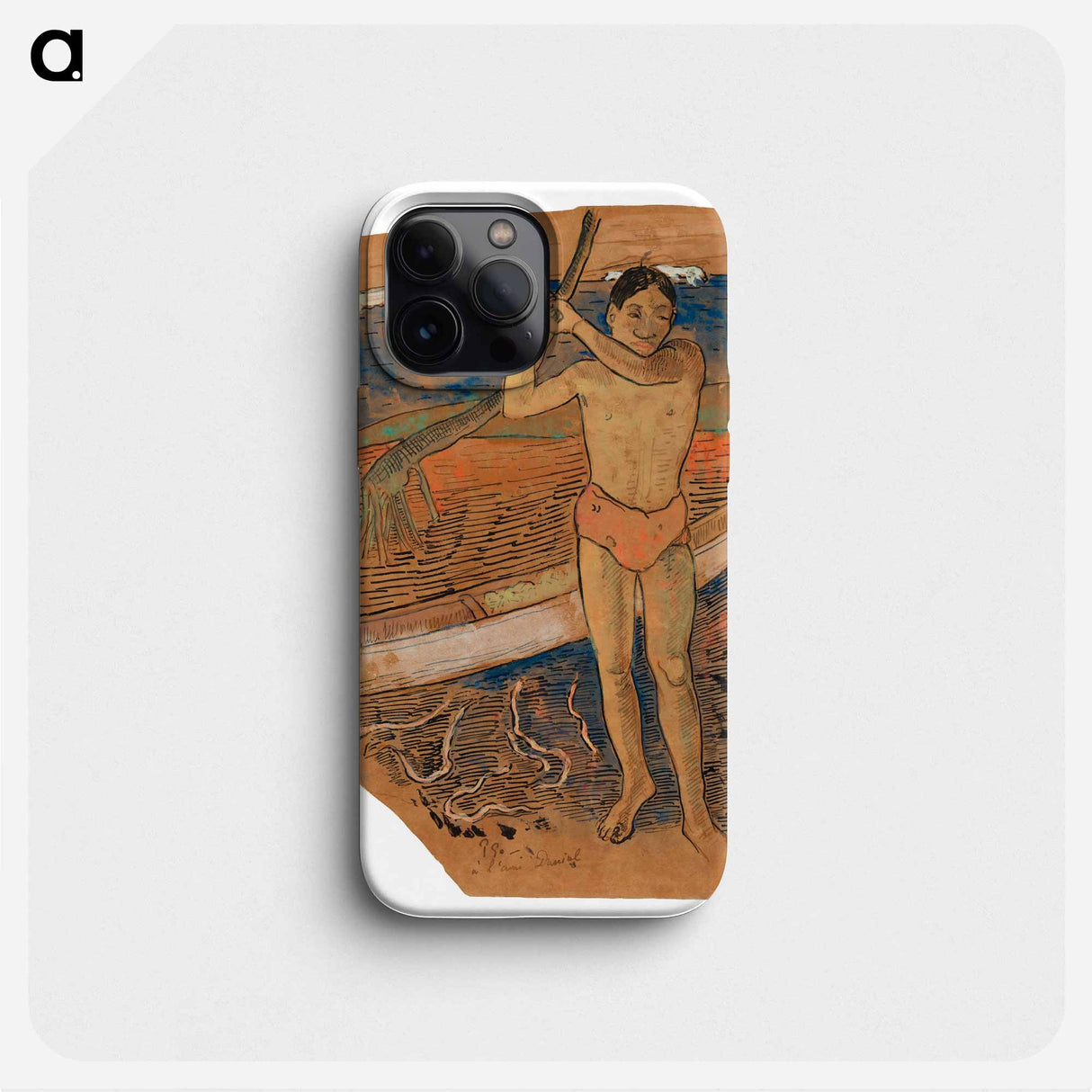 Man with an Ax - ポール ゴーギャン Phone Case.