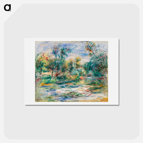 アートポストカード-Landscape (Paysage) - ピエール オーギュスト ルノワール Postcard.