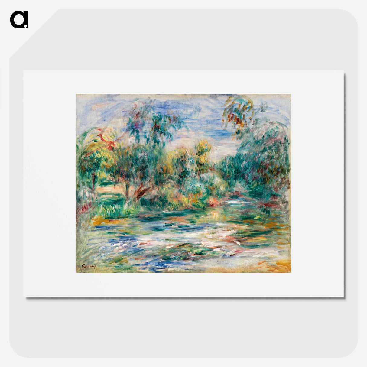 Landscape (Paysage) - Pierre-Auguste Renoir Poster.