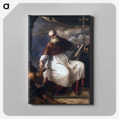 St John the Almsgiver - ティツィアーノ ヴェチェッリオ Canvas.