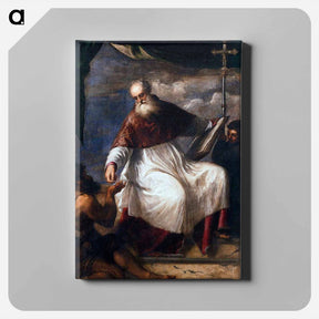 アートパネル-St John the Almsgiver - ティツィアーノ ヴェチェッリオ Canvas.