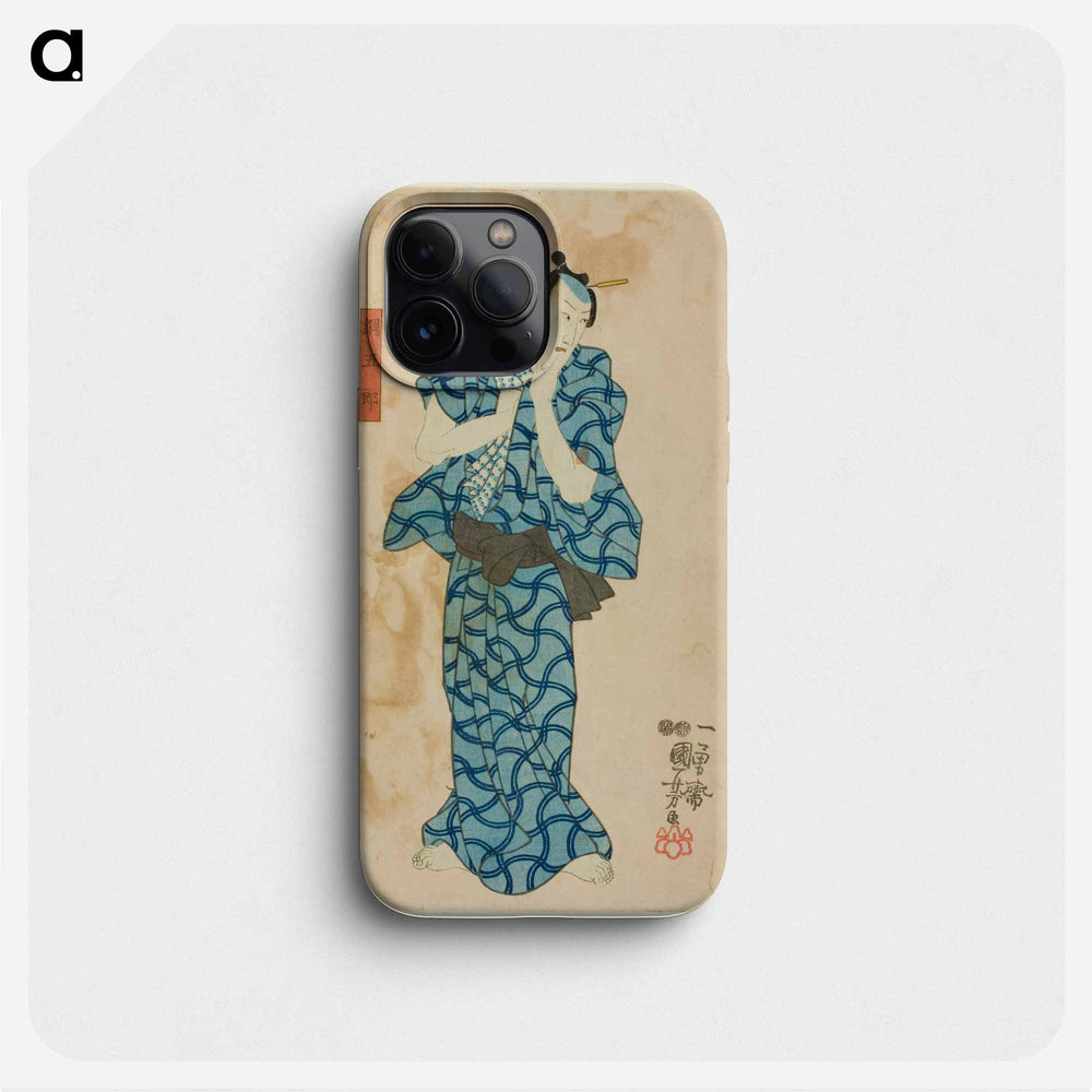 The actor Ichikawa Danjuro VIII as Tsunagoro - 歌川 国芳 Phone Case.