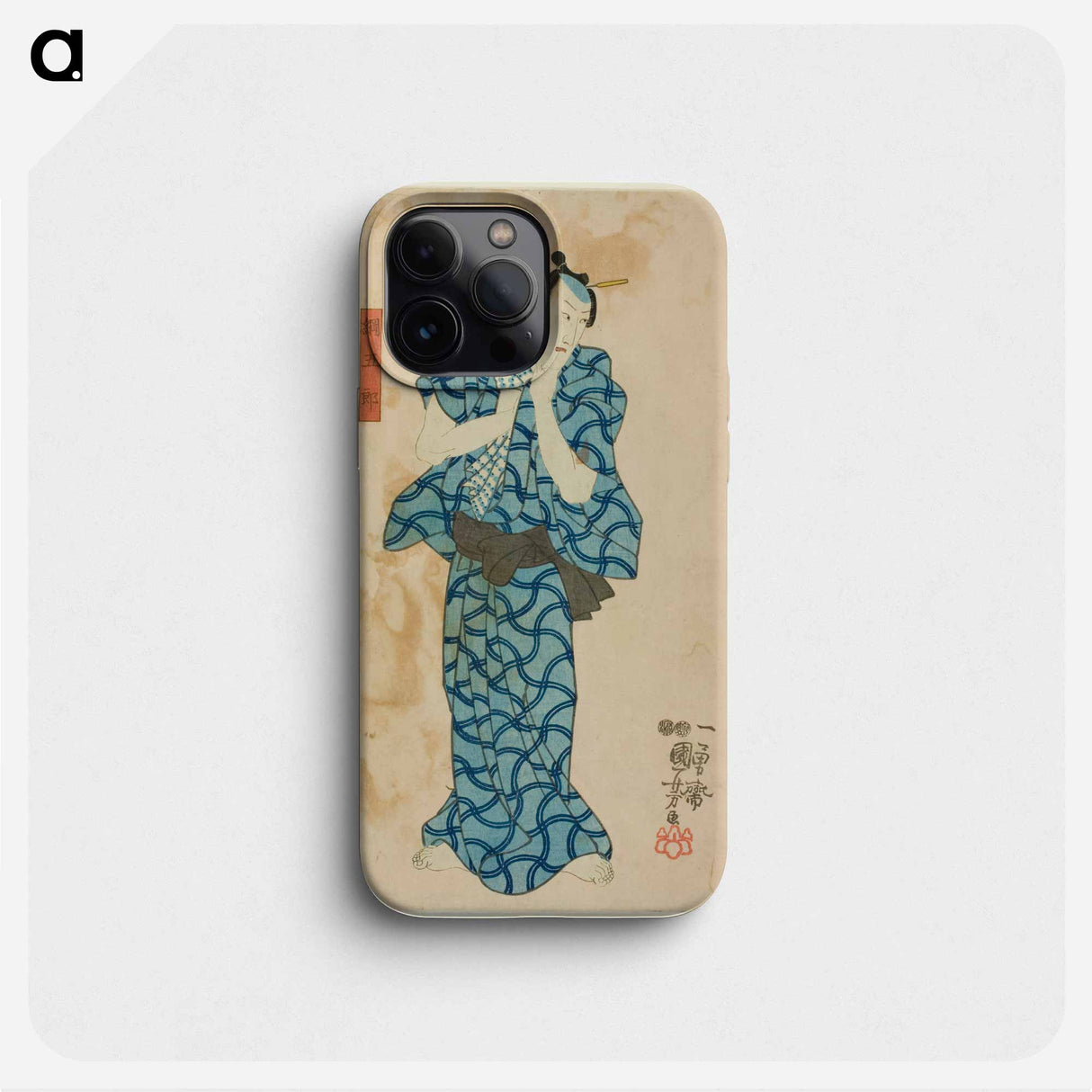 The actor Ichikawa Danjuro VIII as Tsunagoro - 歌川 国芳 Phone Case.