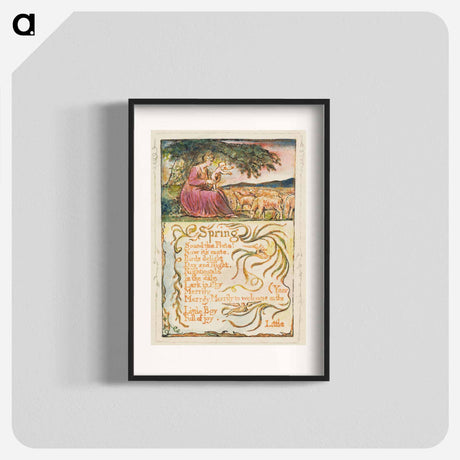 アートポスター-Songs of Innocence and of Experience: Spring - ウィリアム ブレイク Poster.