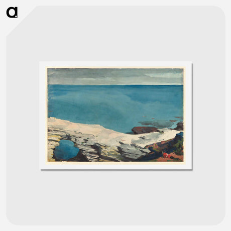 アートポストカード-Natural Bridge, Bermuda - ウィンスロー ホーマー Postcard.