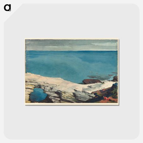 アートポストカード-Natural Bridge, Bermuda - ウィンスロー ホーマー Postcard.