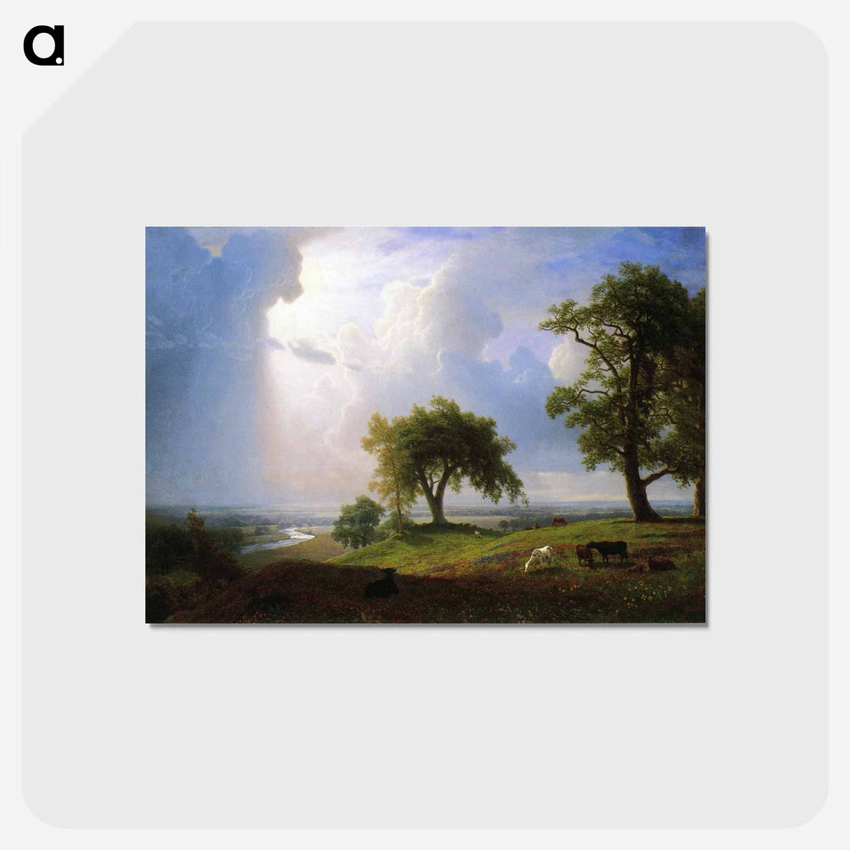 California Spring - アルバート ビアスタット Postcard.