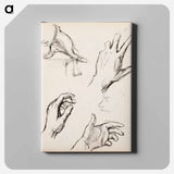 (unknown) part of a sketchbook - アルバート エーデルフェルト Canvas.