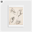 アートポストカード-(unknown) part of a sketchbook - アルバート エーデルフェルト Postcard.