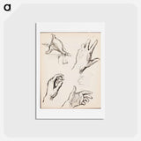 アートポストカード-(unknown) part of a sketchbook - アルバート エーデルフェルト Postcard.