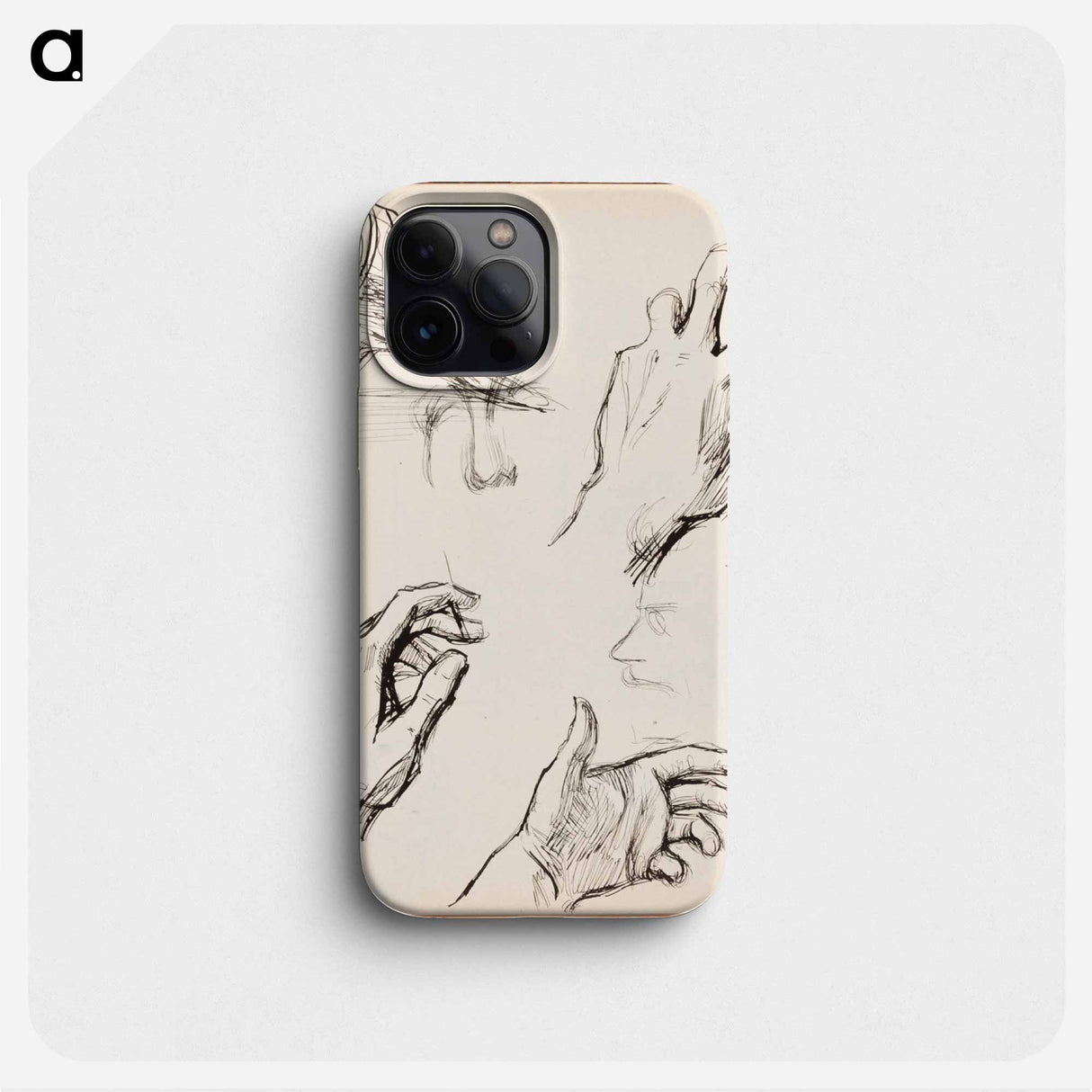 (unknown) part of a sketchbook - アルバート エーデルフェルト Phone Case.