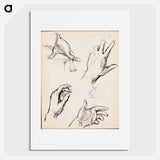(unknown) part of a sketchbook - アルバート エーデルフェルト Poster.