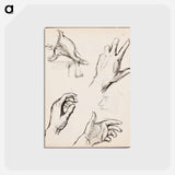 アートポストカード-(unknown) part of a sketchbook - アルバート エーデルフェルト Postcard.